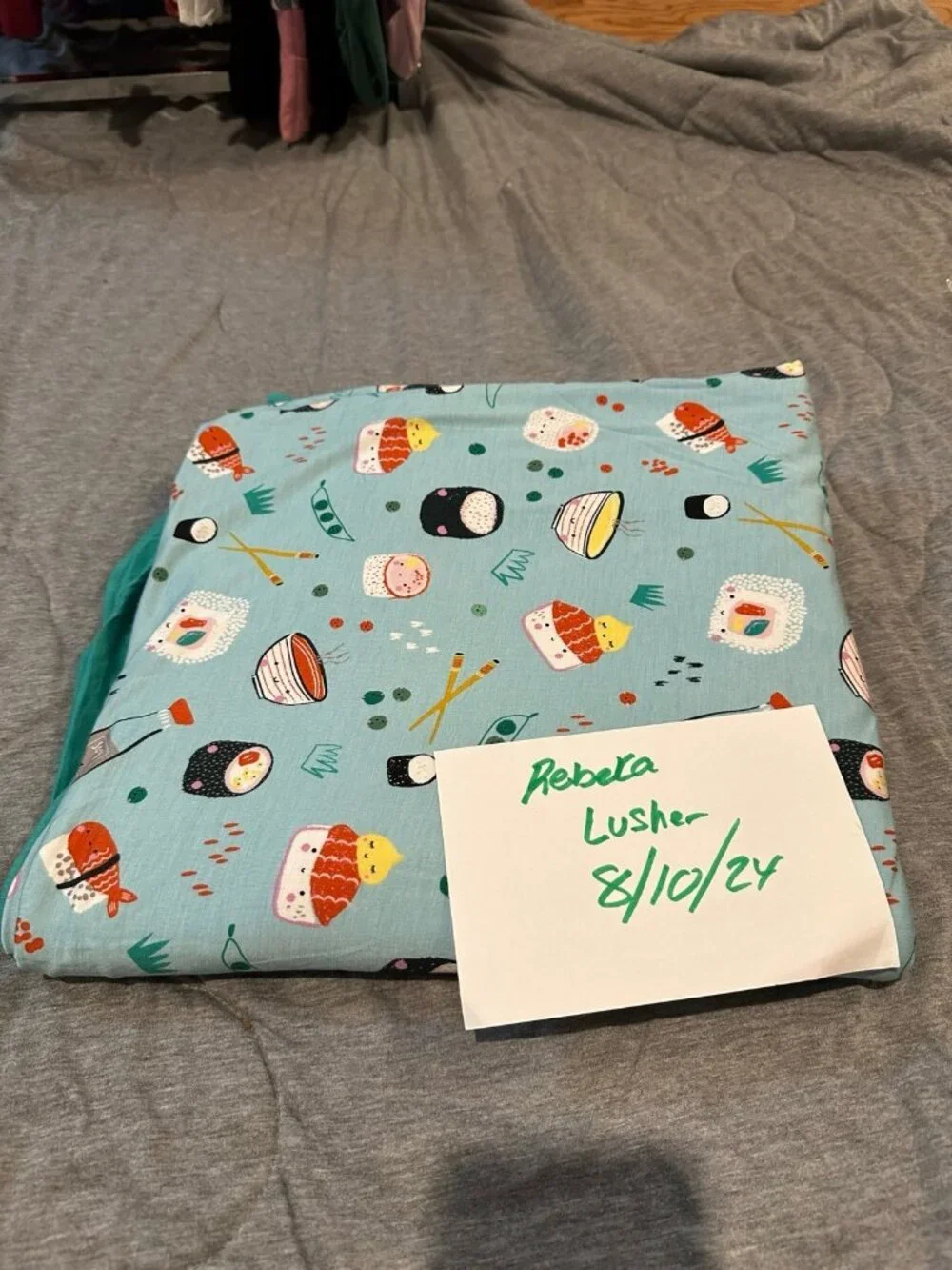 Sushi cloud blanket